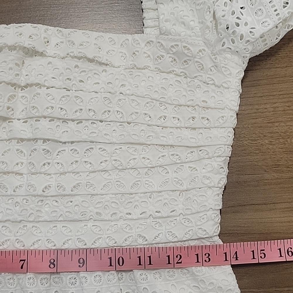 Anthropologie RAISSA-NWT-Pleated Square Neckline Laise Dress-Size Small - Picture 15 of 15